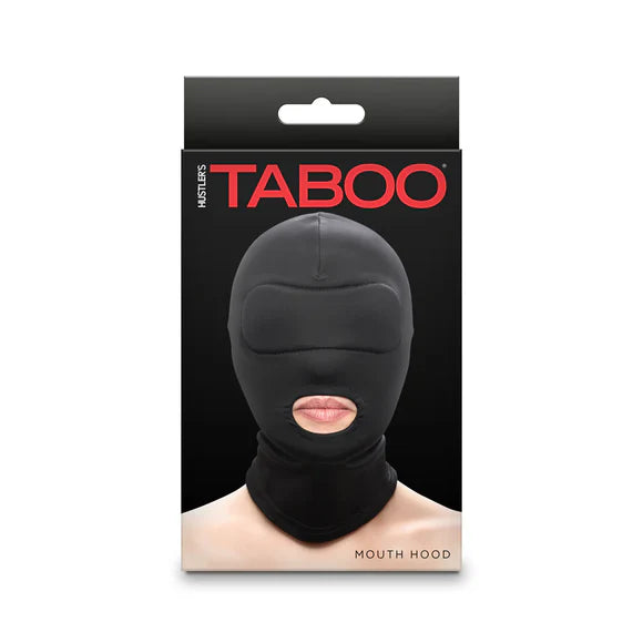 Blindfolded open mouth subversion mask