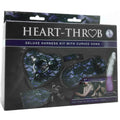 Heart-Throb Deluxe Harness Kit & Curved Dildo in Purple