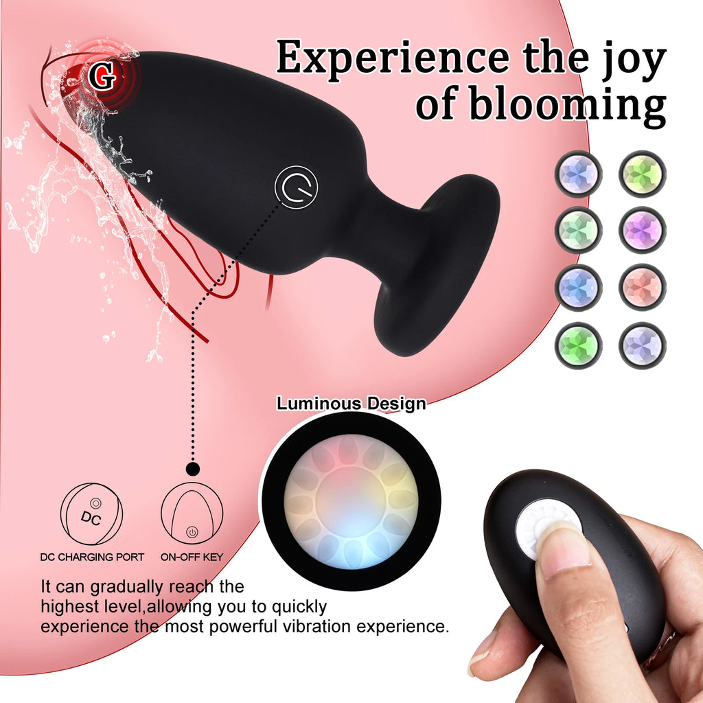Led anal plug