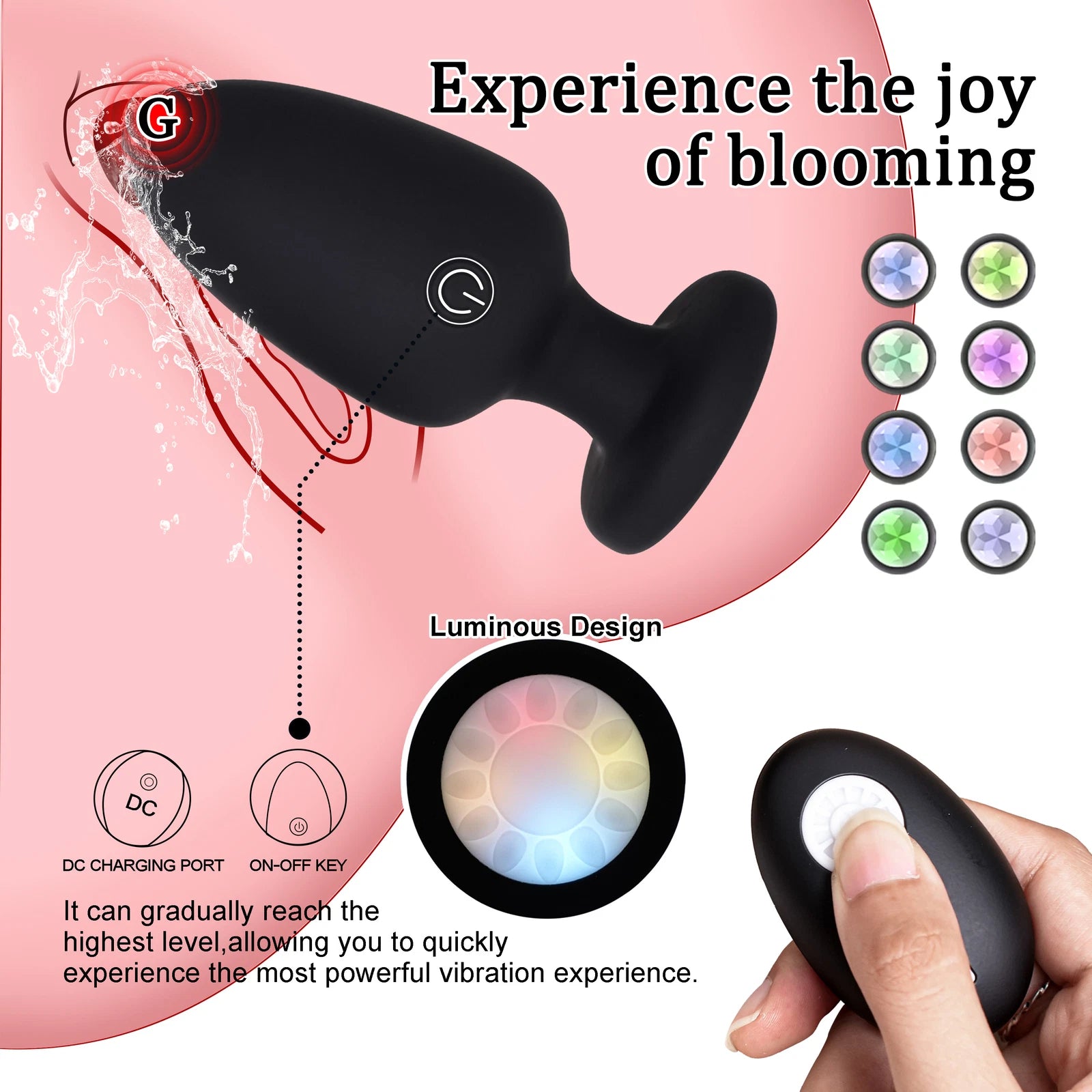 Led anal plug